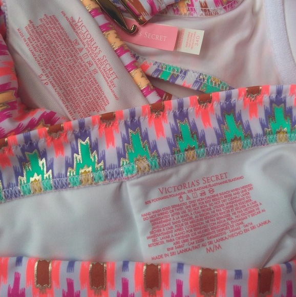 VS Midi Beach Bandeau Cheeky Thong Bikini~Ikat - Picture 10 of 13